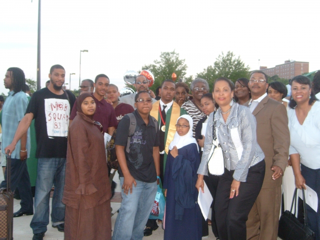 Lamars high school graduation. Woods Family visiting from Philly..May 2008