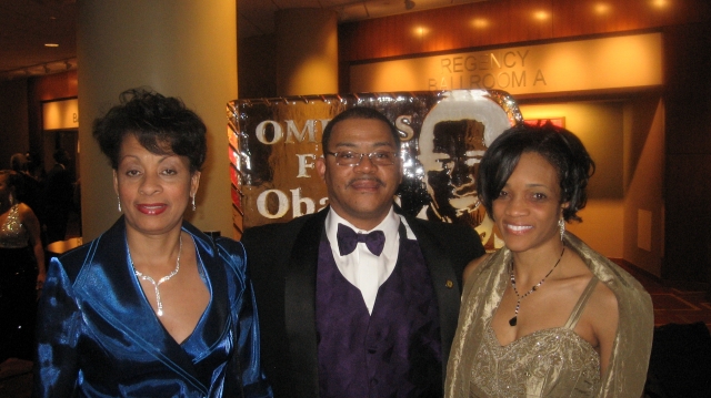 President Obama Inaugural Ball...Arlene, Reggie, & Del.