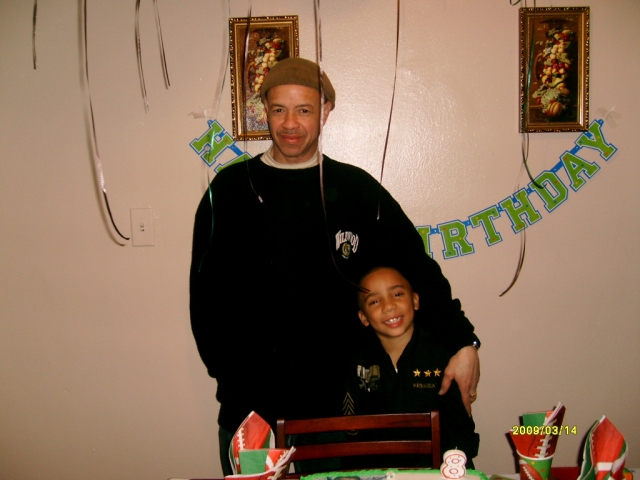 micheal &grandson Booboo@ booboo 8th bday party