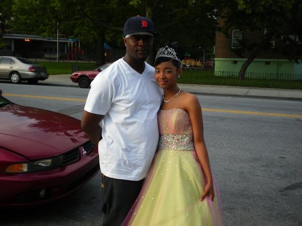 Shadavier & Derwin Woods (Stepfather)getting ready to go to Prom 