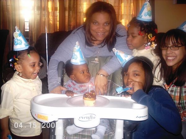 Yolanda Harrison & her daughters Makaylah & Malayah Daughter & grands of Rebecca & Isaac Harrison